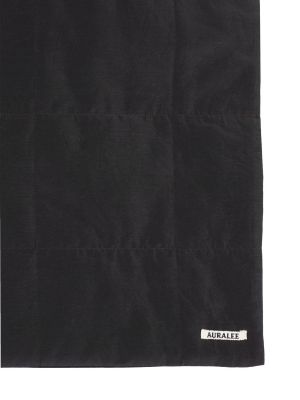 Ватиран памучен шал Auralee черно