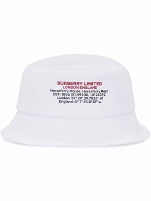 Памучна шапка с принт Burberry