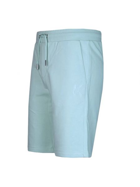 Pantalones cortos de algodón Karl Lagerfeld azul