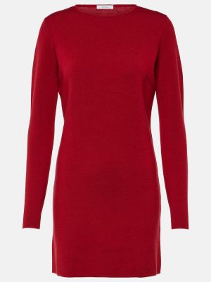 Mini robe en laine Max Mara rouge