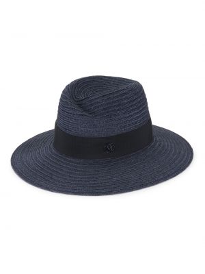 Соломенная шляпа-федора Virginie Maison Michel, нави