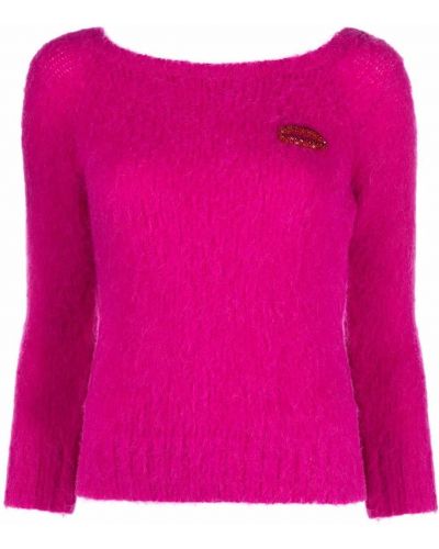 Jersey con bordado de tela jersey Nº21 rosa
