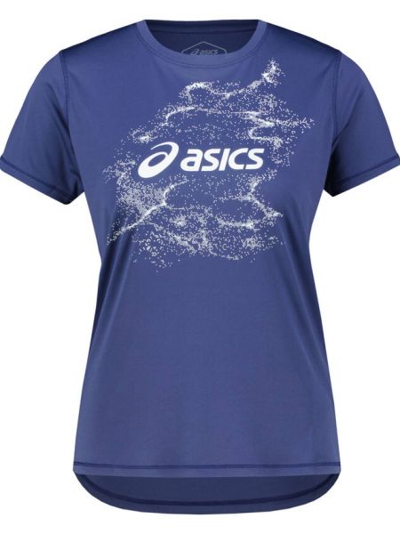 Беговая рубашка Asics синяя
