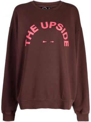 Sweatshirt aus baumwoll The Upside braun