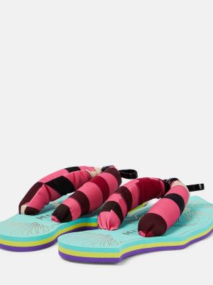 Sandály s potiskem Pucci růžové