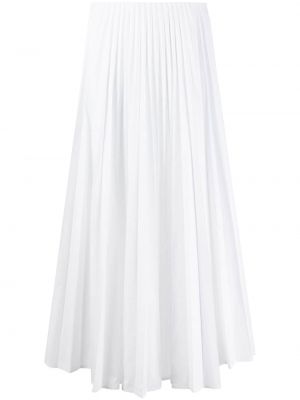 Falda plisada Valentino blanco