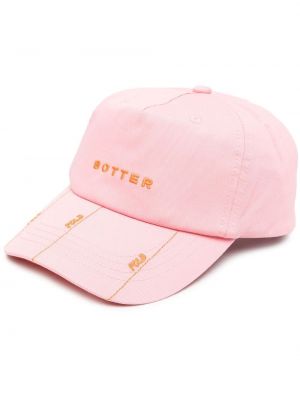 Raštuotas kepurė su snapeliu Botter rožinė