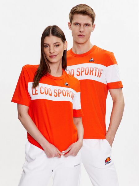 Футболка Le Coq Sportif оранжевая