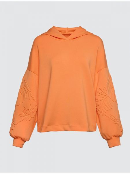 Atogrąžų raštuotas džemperis su gobtuvu Jimmy Key oranžinė