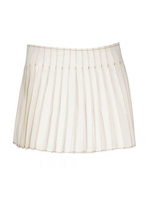 Mini spódniczka plisowana Ami Paris biała