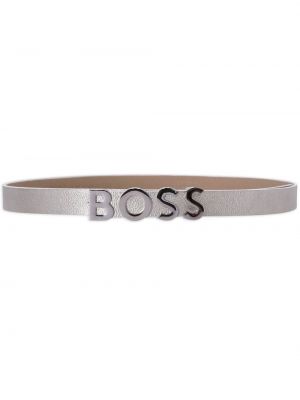 Cintura di pelle Boss argento