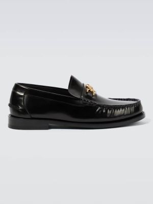 Kožené loafersy Versace