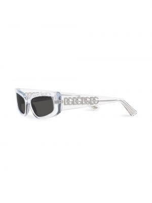 Przezroczyste okulary przeciwsłoneczne Dolce & Gabbana Eyewear srebrne