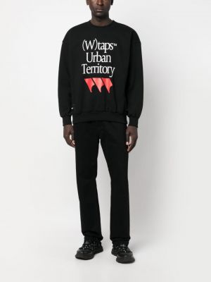 Sweatshirt mit print Wtaps schwarz