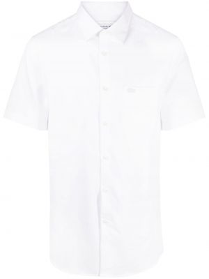 Pamučna košulja s vezom Lacoste bijela