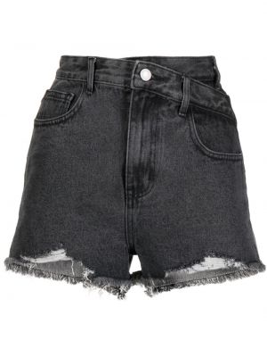 Pantaloni scurți din denim zdrențuiți B+ab gri
