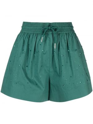 Shorts en coton à imprimé Sandro vert