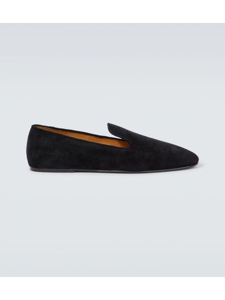 Loafers i mocka The Row svart