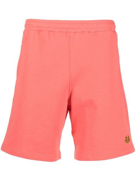 Pantalones cortos deportivos con rayas de tigre Kenzo naranja