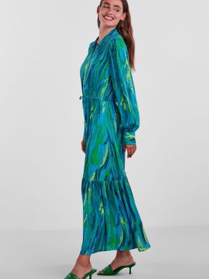 Платье с поясом с принтом Y.a.s. синее
