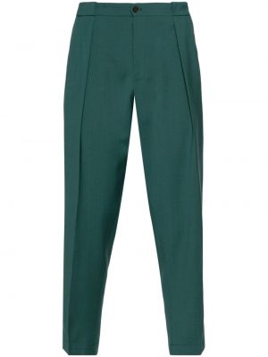 Pantaloni de lână plisate Briglia 1949 verde