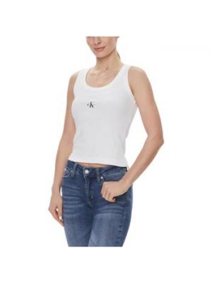Biała bluzka Calvin Klein Jeans