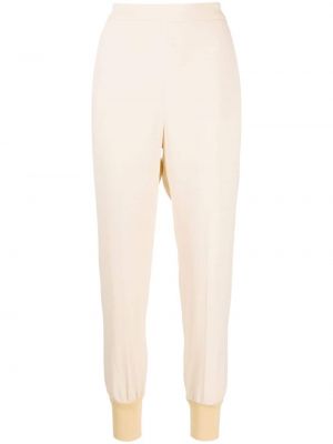 Krepové sportovní kalhoty Stella Mccartney bílé