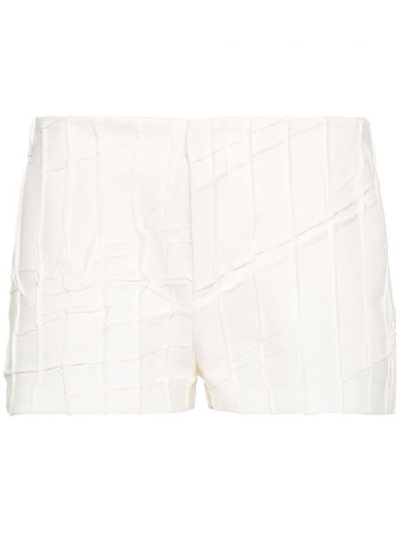 Plisirane kratke hlače Blumarine bijela