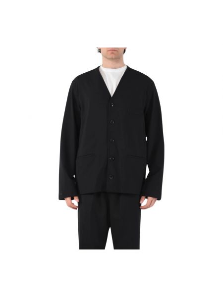 Slim fit jacke mit v-ausschnitt mit taschen Mauro Grifoni schwarz
