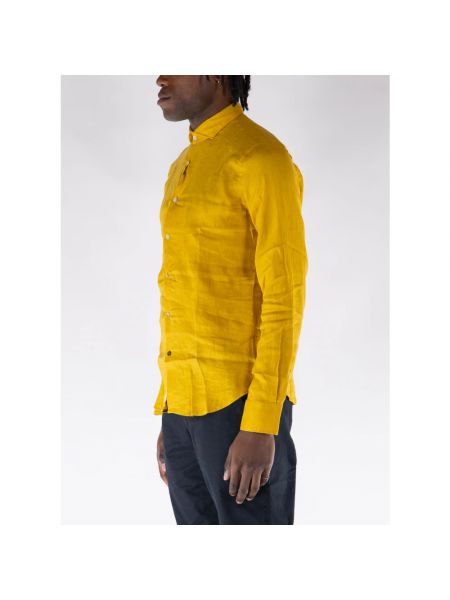 Camisa de lino Yes Zee amarillo