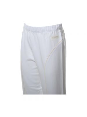 Pantalones de chándal de algodón Stella Mccartney blanco