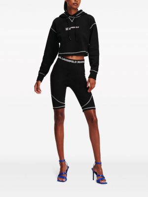Shorts de sport à imprimé Karl Lagerfeld Jeans noir