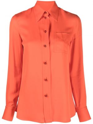 Риза с джобове Lanvin оранжево