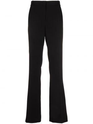 Rovné kalhoty s vysokým pasem s páskem Nina Ricci - černá