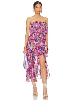 Robe mi-longue Misa Los Angeles rose