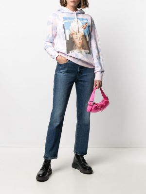 Corbata con capucha tie dye Versace Jeans Couture rosa