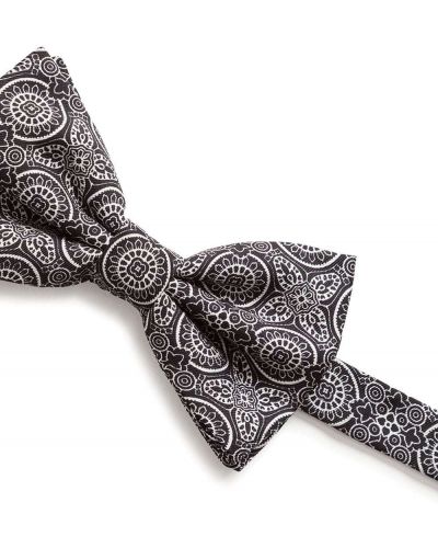 Cravate à imprimé à motifs abstraits Dolce & Gabbana noir