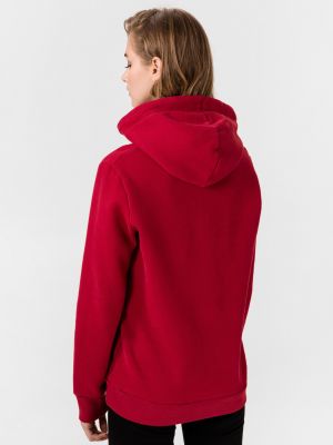 Mikina s kapucí Superdry červená