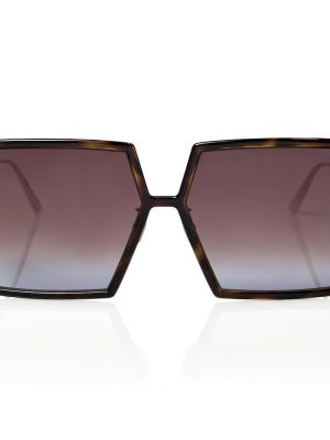 Okulary przeciwsłoneczne oversize Dior Eyewear brązowe