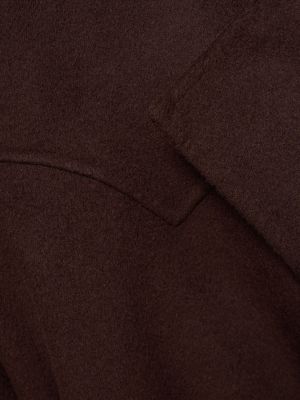 Vlněný kabát Nanushka hnědý