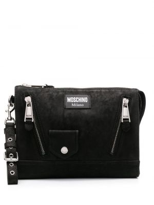 Kožna clutch torbica Moschino