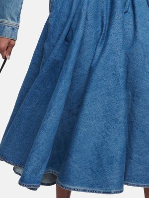 Suknja s prorezom Alaia plava