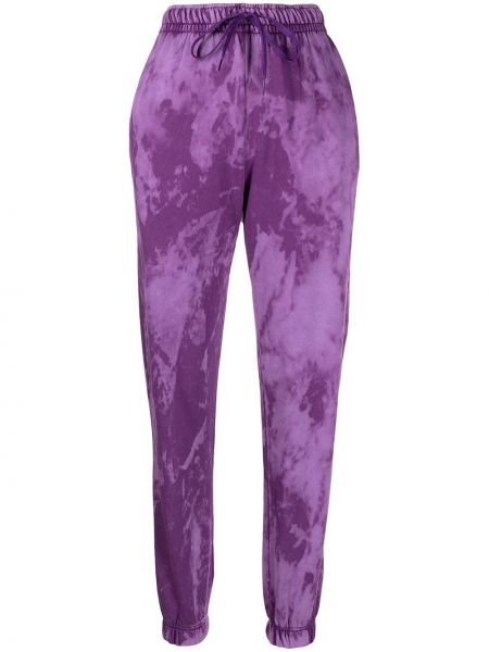 Спортни панталони с принт с tie-dye ефект Ireneisgood виолетово
