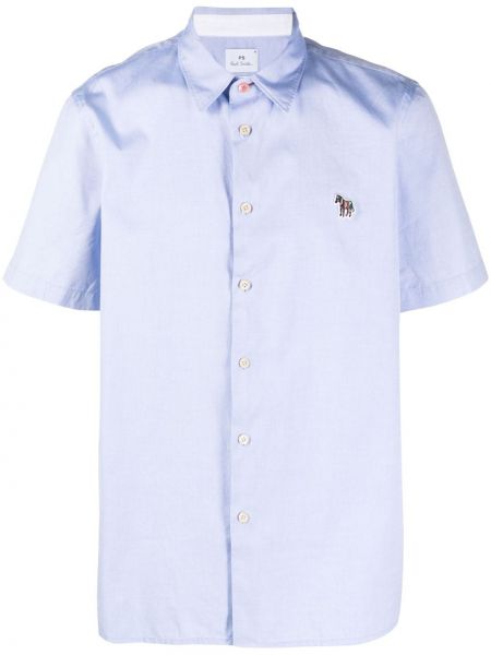 Camicia di cotone Ps Paul Smith blu