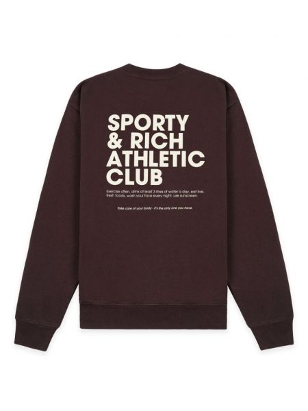 Sweatshirt aus baumwoll Sporty & Rich