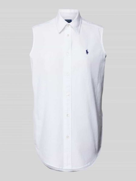 Bluzka bawełniana Polo Ralph Lauren biała