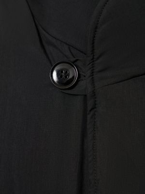 Bavlněná péřová bunda Lemaire černá