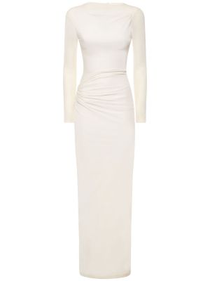 Drapiruotas maksi suknelė velvetinis 16arlington balta