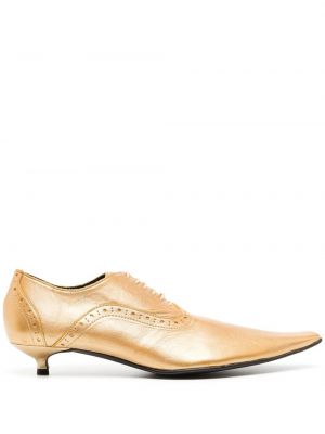 Brogue cipő sarokkal Comme Des Garçons aranyszínű