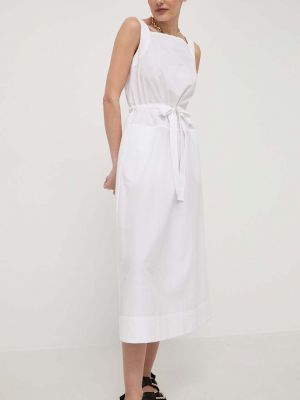 Sukienka midi bawełniana Max Mara Leisure biała